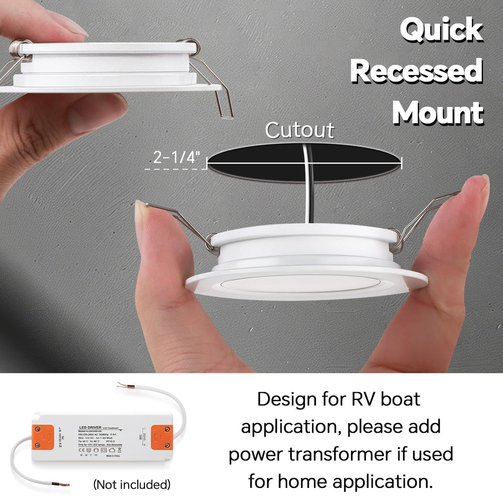 acegoo RV 2.75 camper van interior lighting for compact spaces