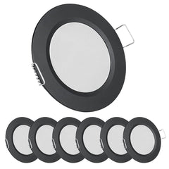 acegoo RV 2.75-inch recessed light in black and warm white glow for compact interiors.