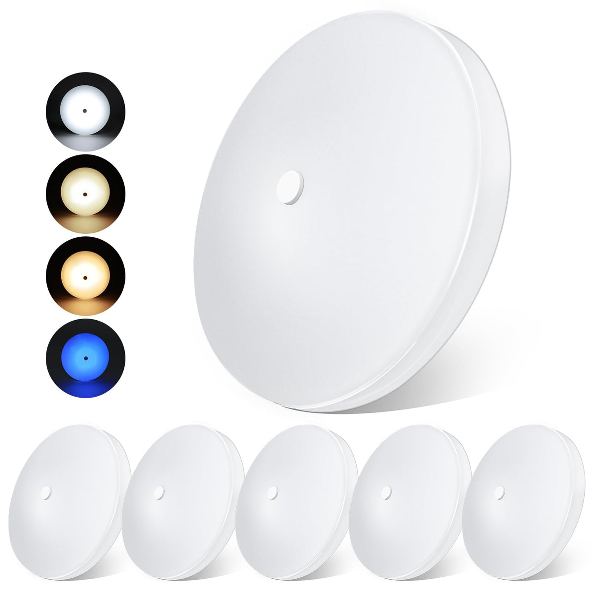 Acegoo RV 3CCT LED dome light angle view showing slim profile for compact RV spaces.