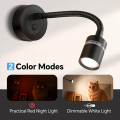 Acegoo RV dimmable reading lamp offers precise lighting with flexible neck.