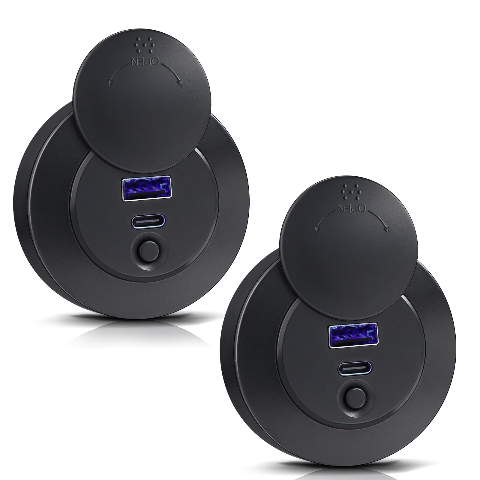 Acegoo RV USB charger outlet with 50W dual port for on-the-road power.
