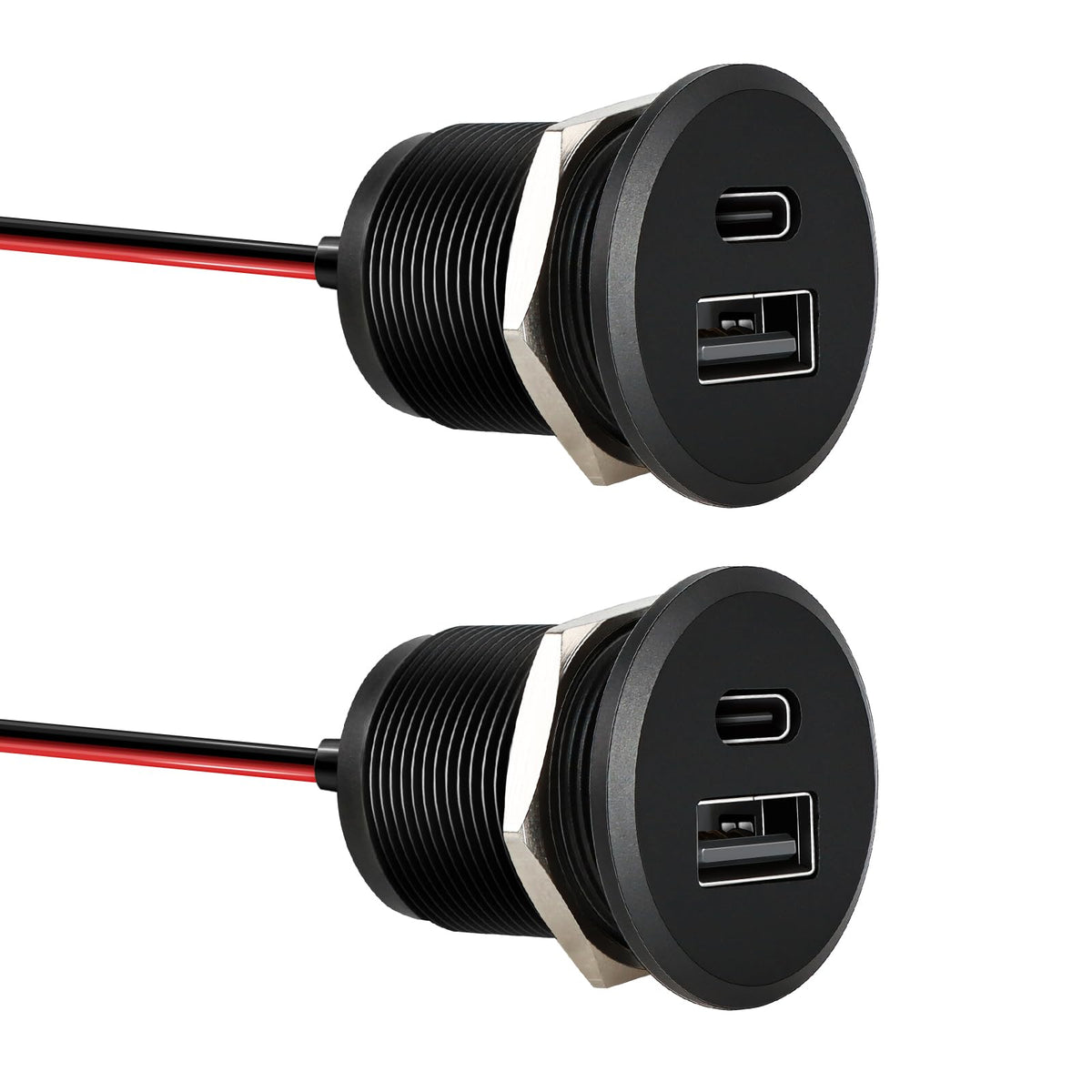 Acegoo RV USB outlet with Type A and Type C ports for fast charging on the go.