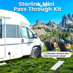 Acegoo waterproof seal protects Starlink Mini power connection outdoors.