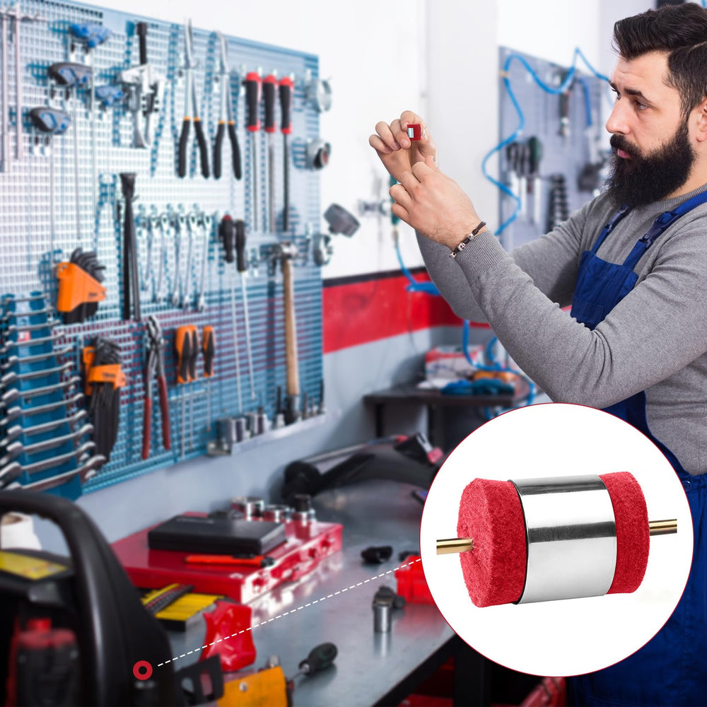 Acellegic 12-pack red pads support consistent wire cleaning across tasks.