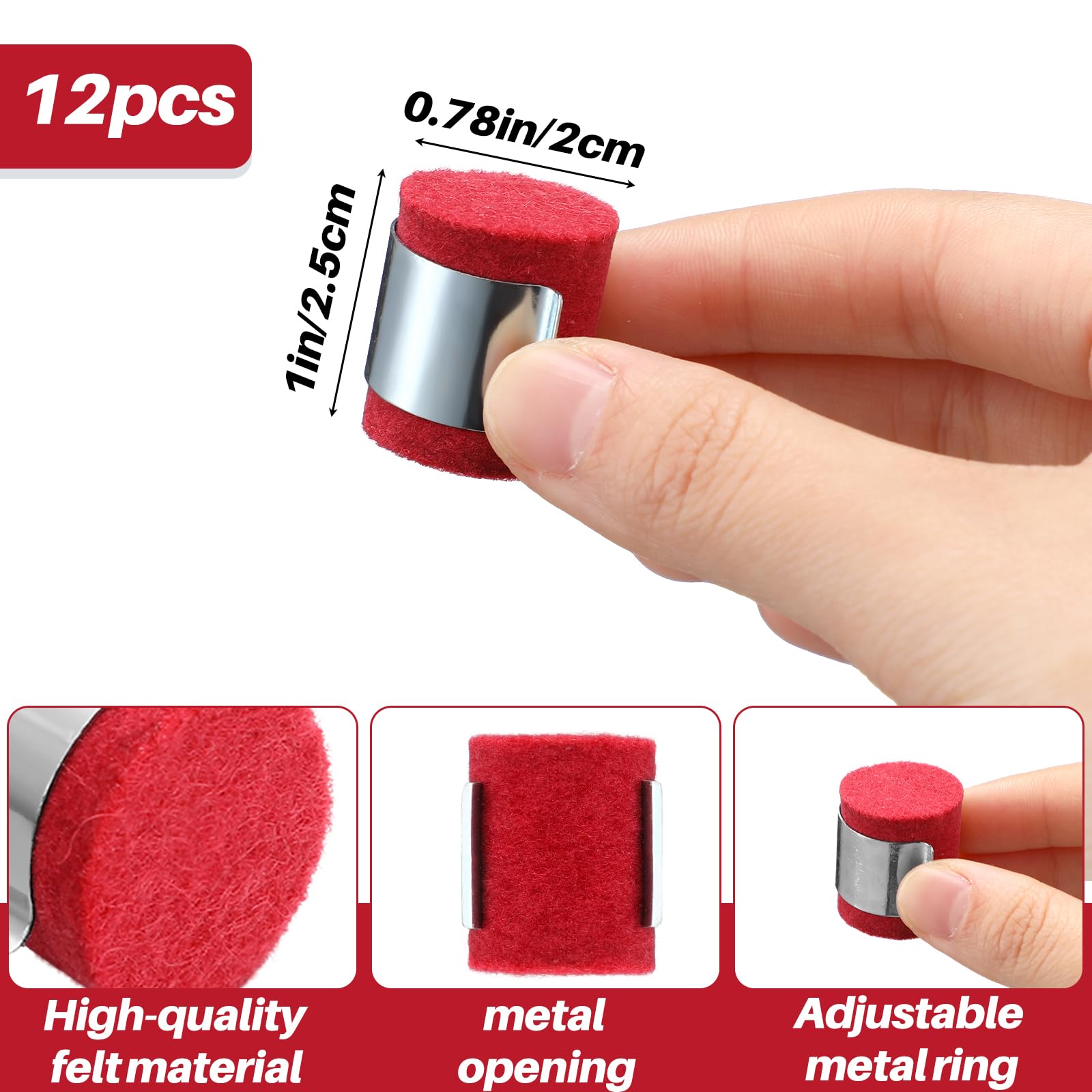 Acellegic red felt and metal wire cleaner pad highlights durability under steady use in a workshop.