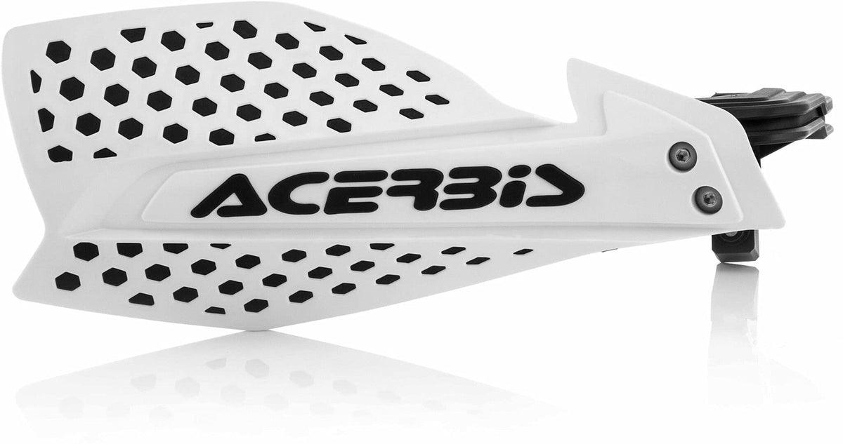 Acerbis X-Ultimate handguards, white and black, shield hands and enhance on-trail comfort