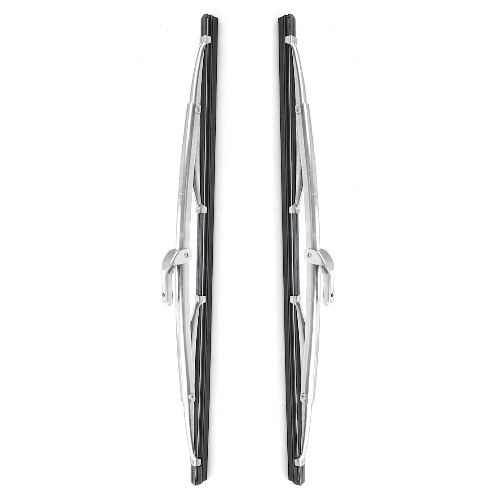 AceSupever 15-inch classic silver wiper blade with a sleek, retro look for classic cars.