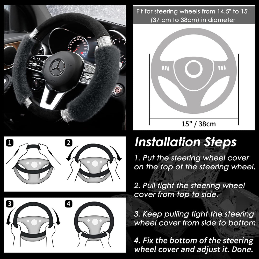 Achiou decorative cover enhances car aesthetics and comfort.