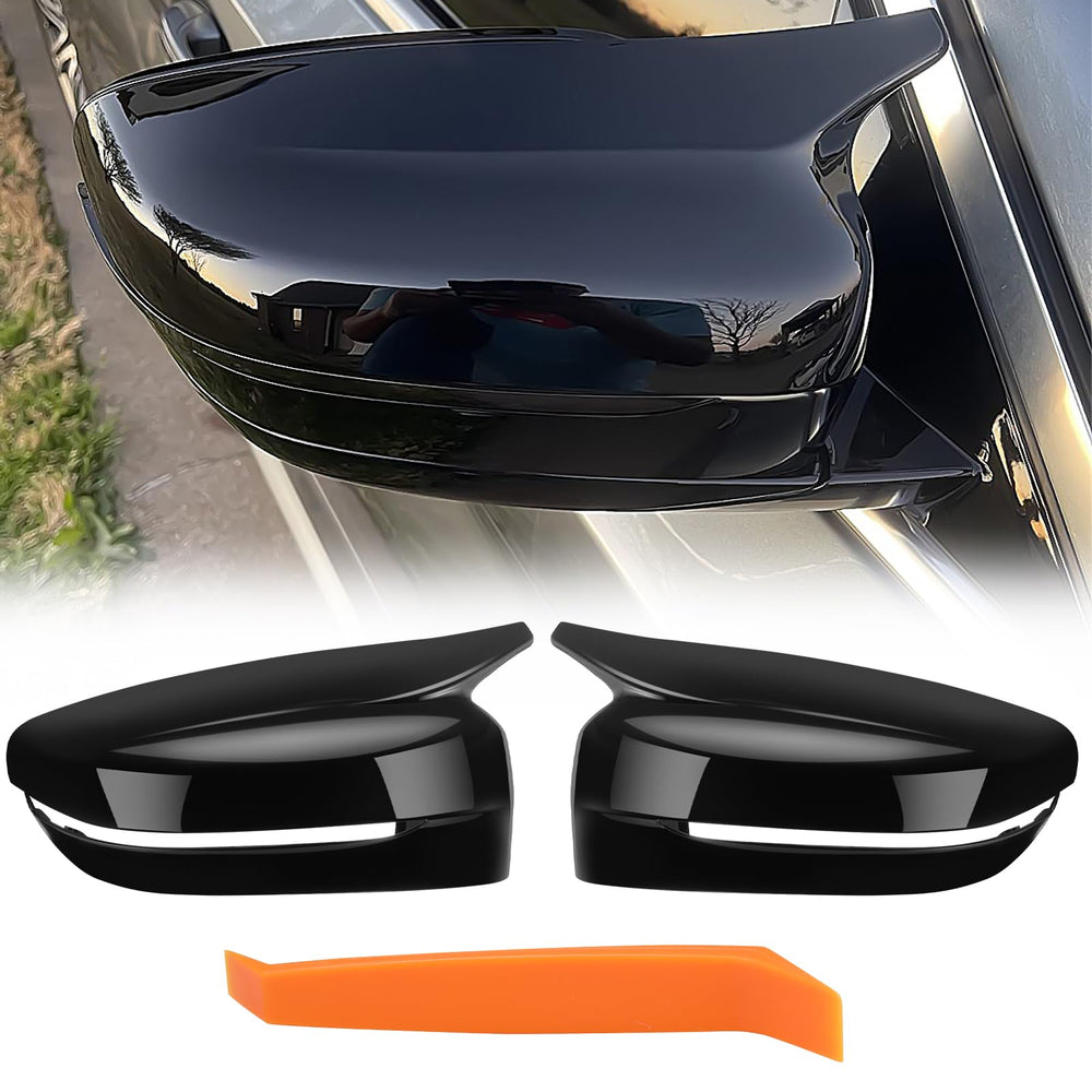 ACLONG glossy black mirror cover for the left driver side enhances exterior style and protection.
