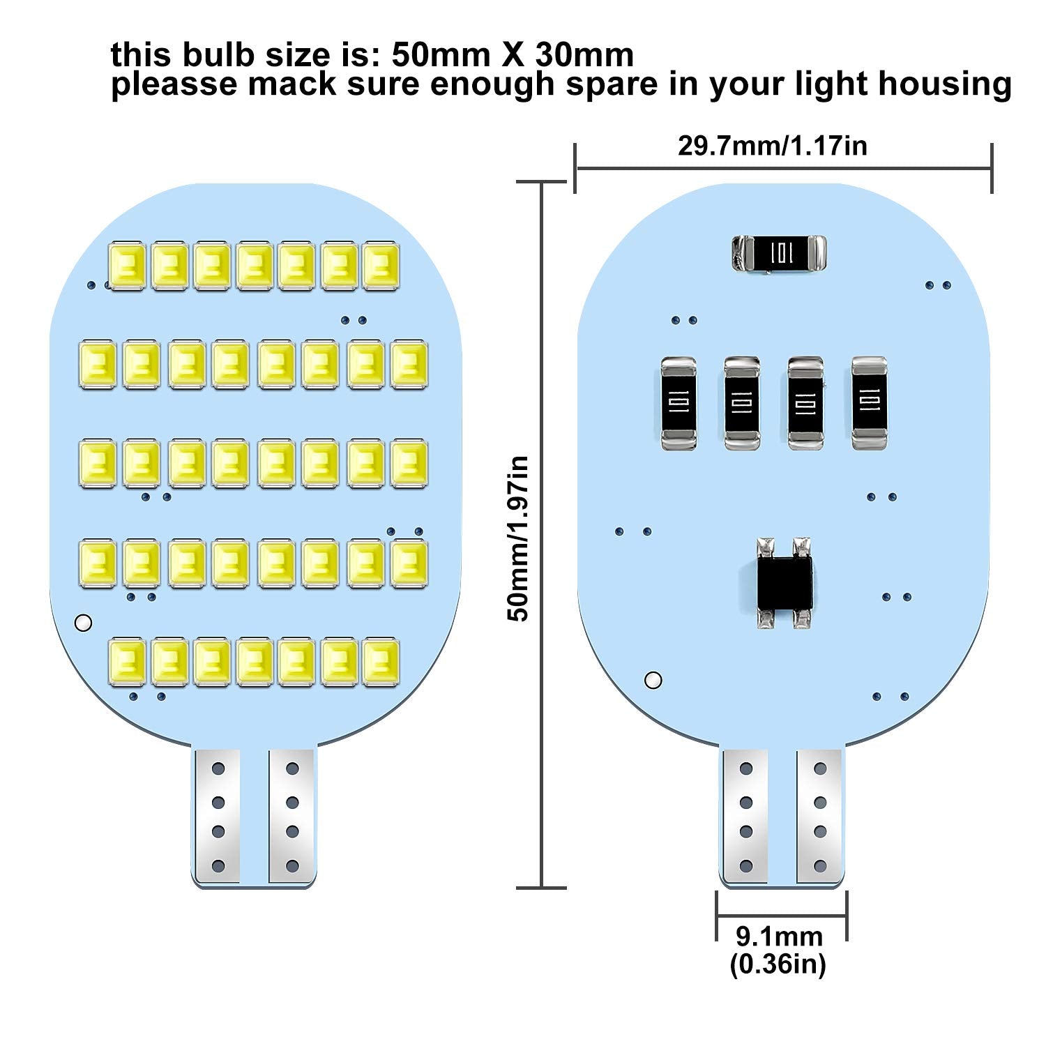 ACOHUIKE 12V RV dome light replacement bulbs provide even illumination.