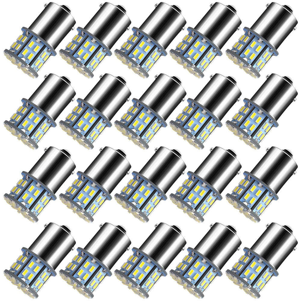 ACOHUIKE LED bulbs set of 20, front view for bright RV interior lighting.