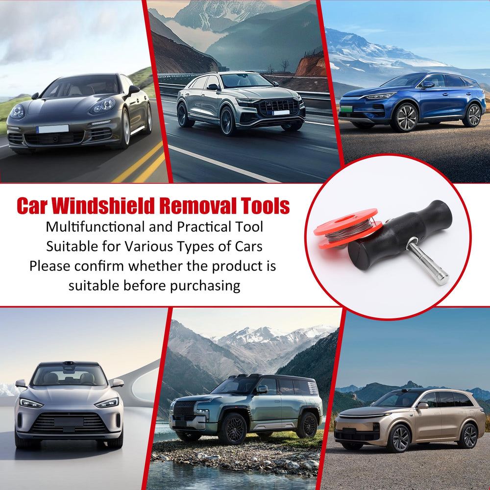 Acouto window glass removal kit ready for quick windshield replacement