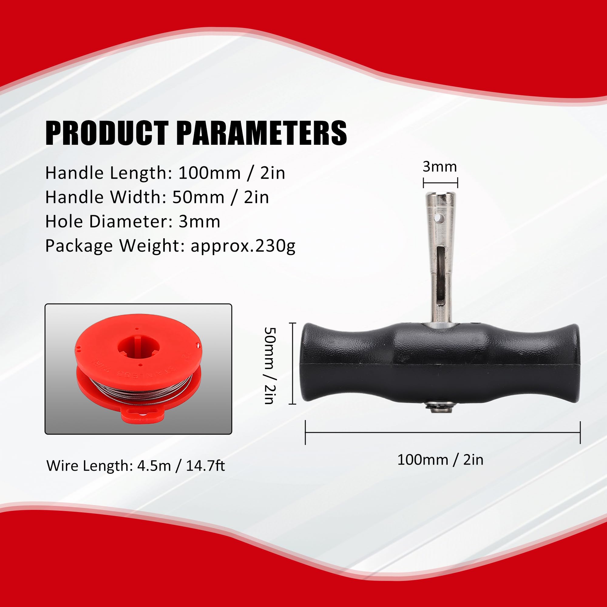 Acouto windscreen cutting wire with tool kit for precise window removal