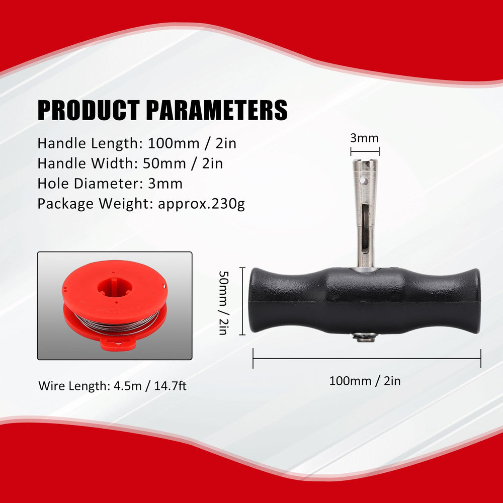 Acouto windscreen cutting wire with tool kit for precise window removal