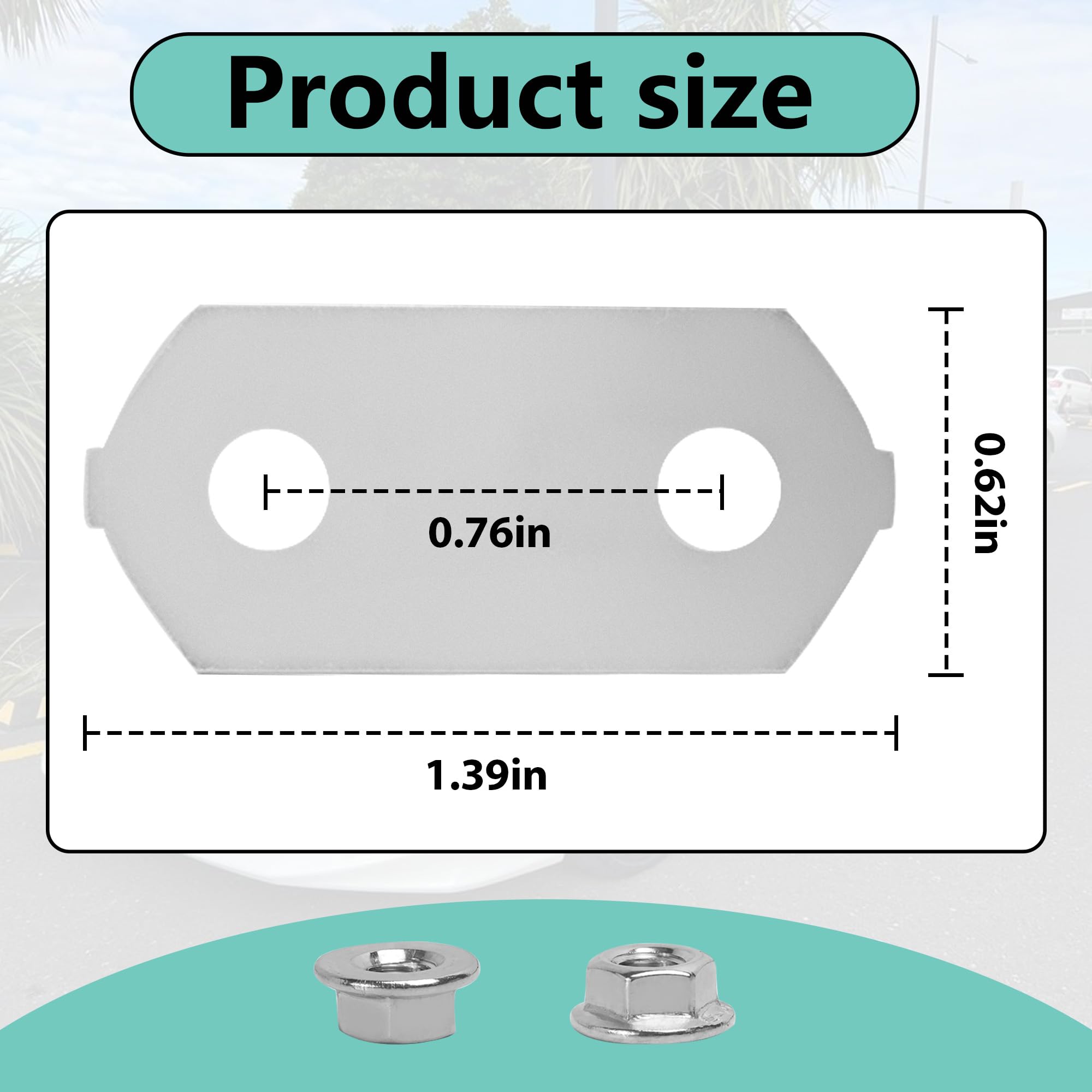 Acyoyava stainless steel flange nuts ready for secure mounting