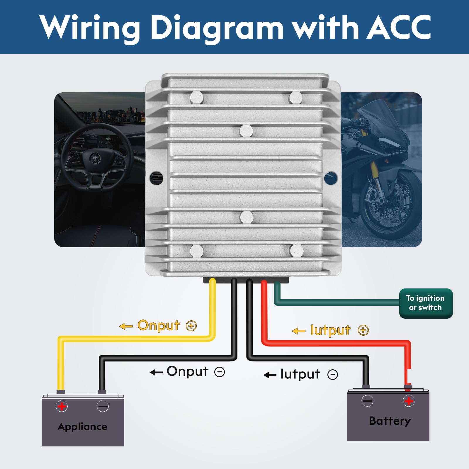 Acridine IP68 waterproof converter protects electronics in rugged outdoor conditions