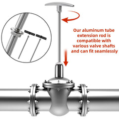 Acshio universal dump valve handle compatible with standard valves