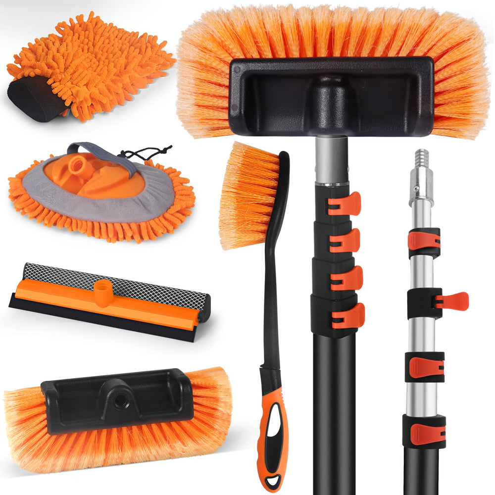 ACTREY car wash brush with soft bristles for scratch-free cleaning.