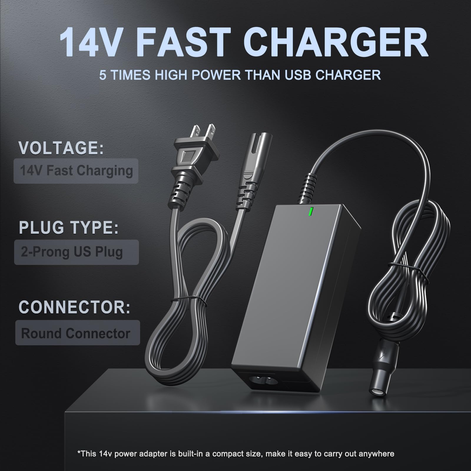 ActZone 14V charger for GB150 compatibility delivering fast charging for jump starters