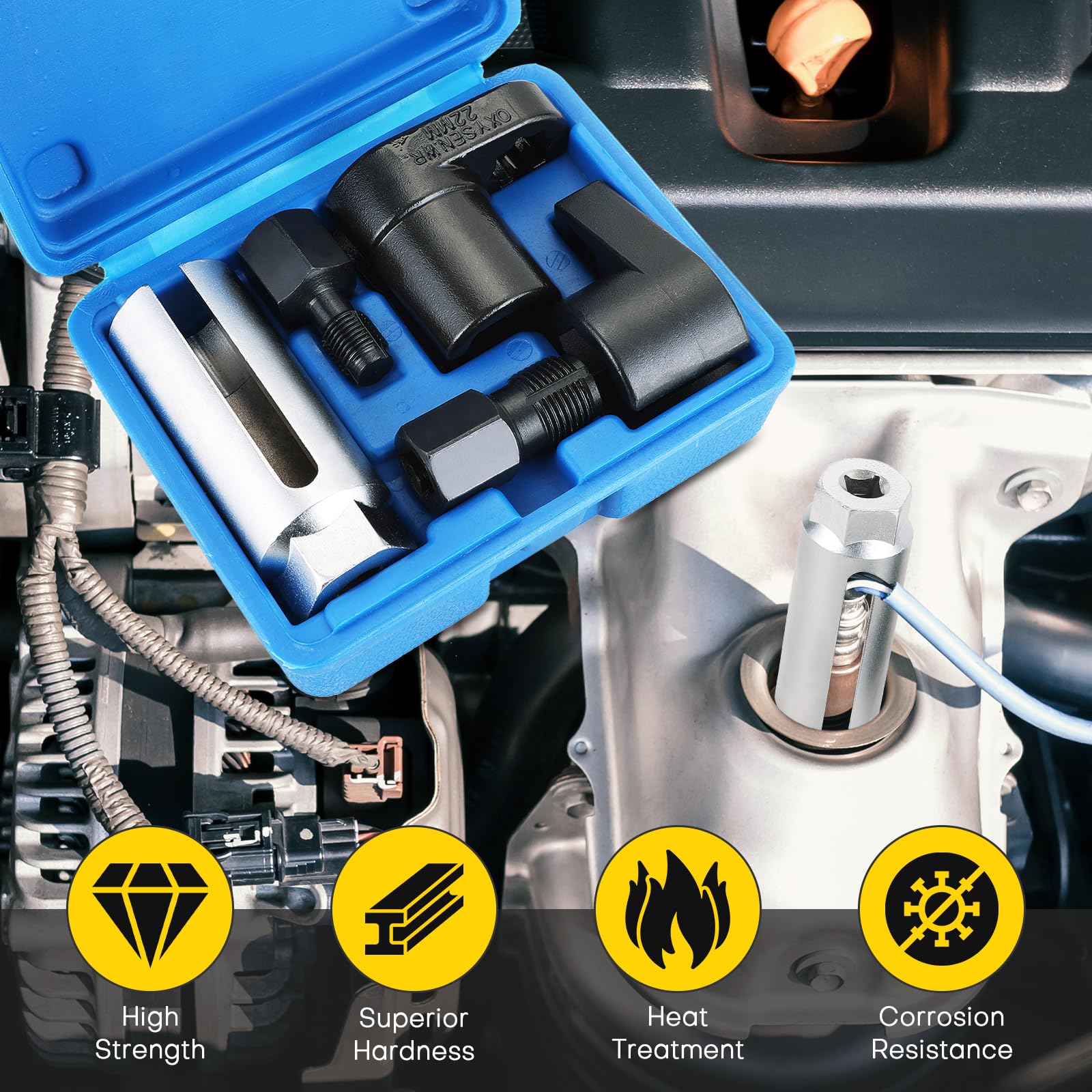 Acymner black oxide finish resists corrosion for long-term use.