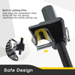 Acymner detent-pin design ensures the tool stays engaged during compression.