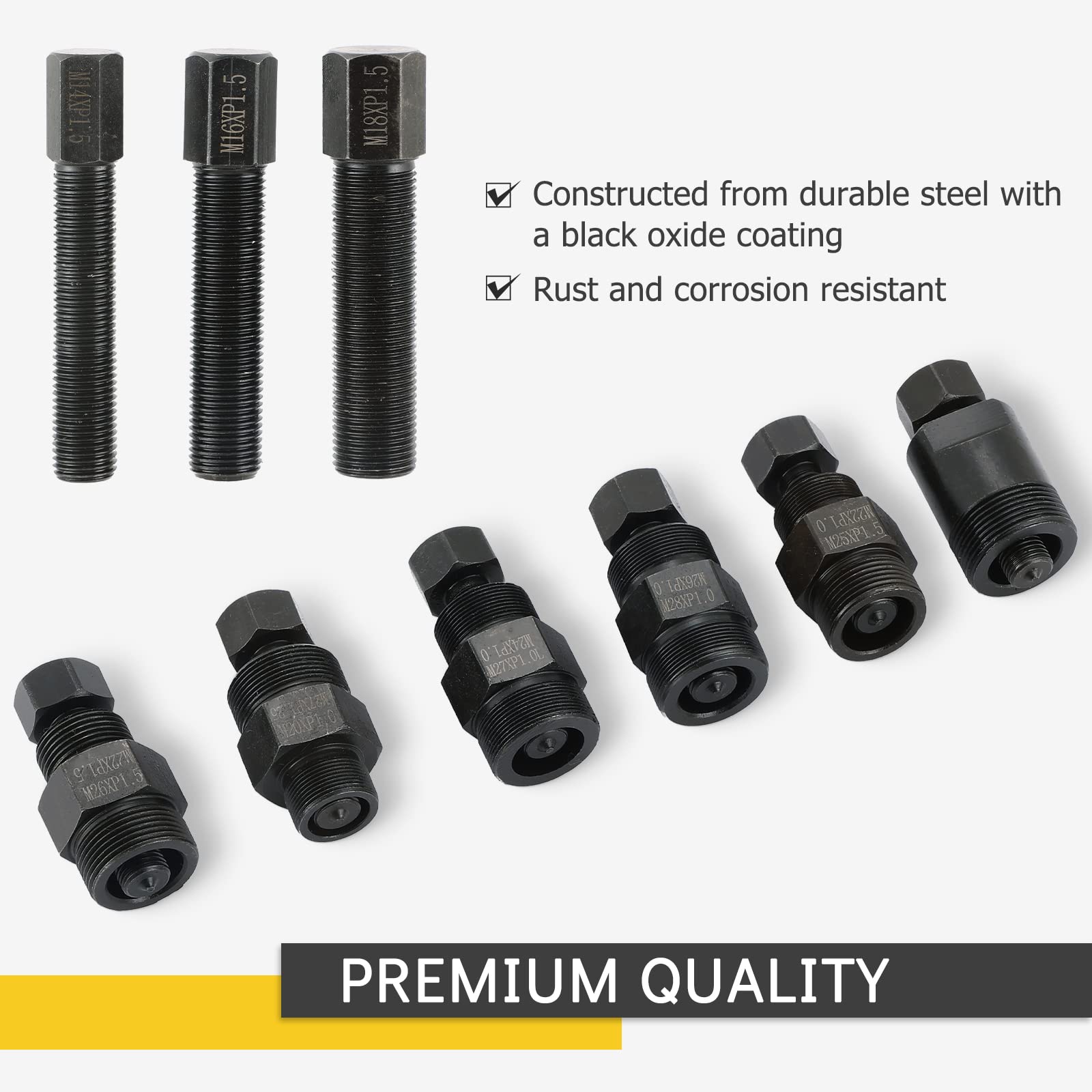 Acymner flywheel puller with multi-size attachments for diverse engines