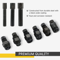 Acymner flywheel puller with multi-size attachments for diverse engines