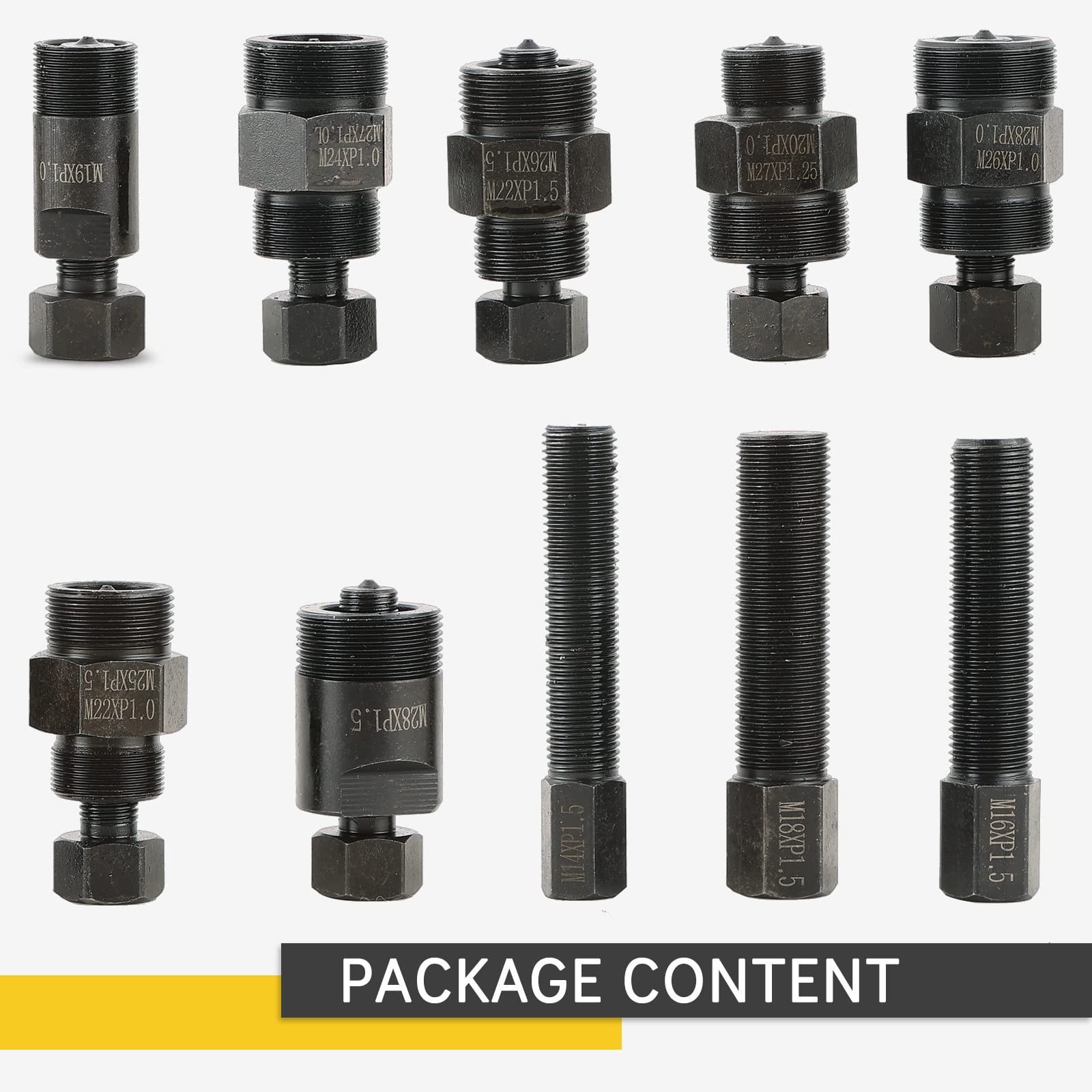Acymner flywheel puller tools in metal showing robust construction for repairs