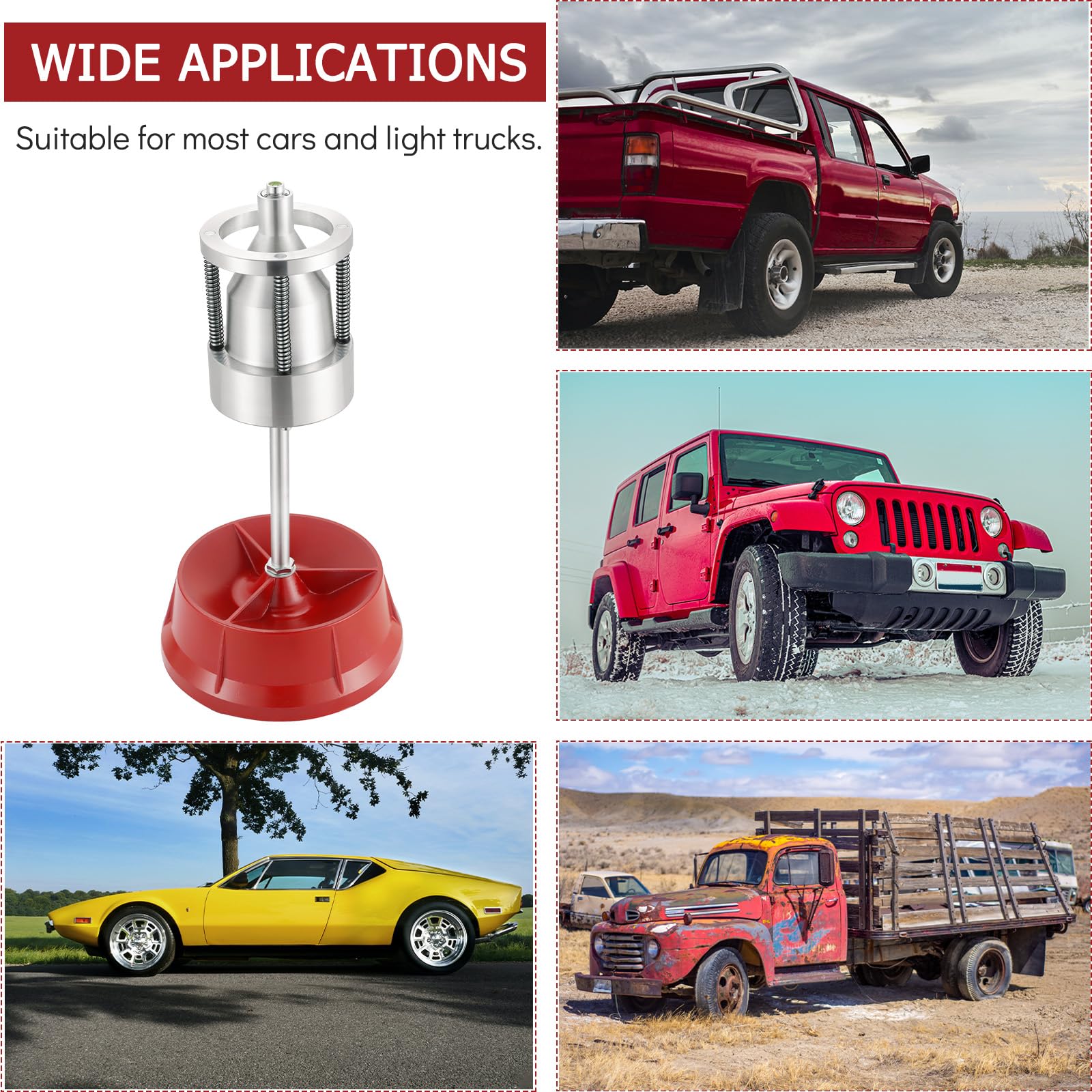 Acymner Heavy-Duty Hubs Wheel Balancer with wide compatibility and solid construction.