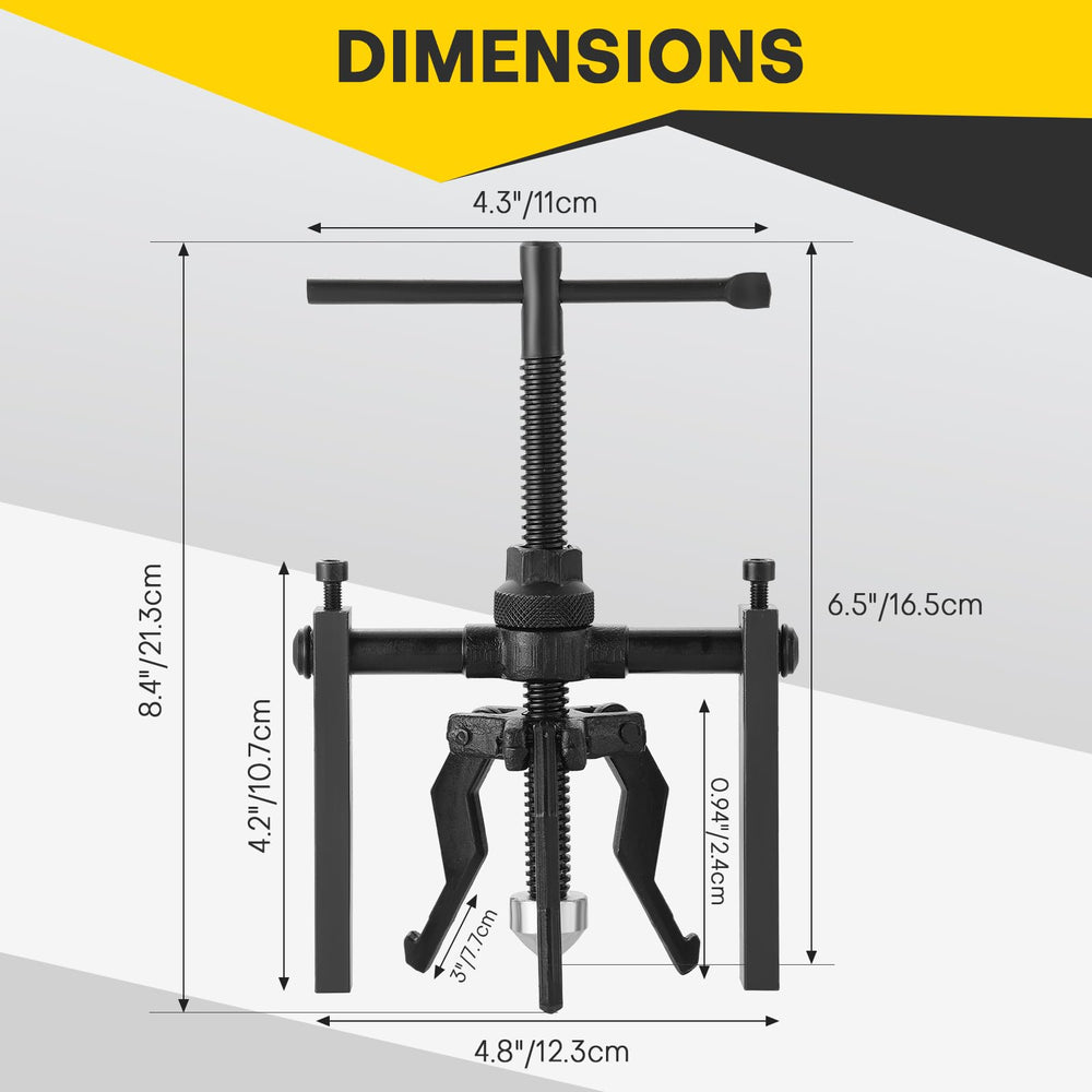 Acymner inner bearing puller head closeup highlighting heat-treated jaws for durability