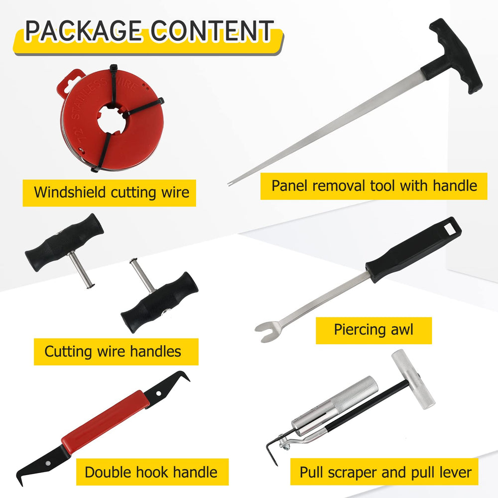 Acymner windscreens removal kit with sturdy steel tools for vintage vehicles
