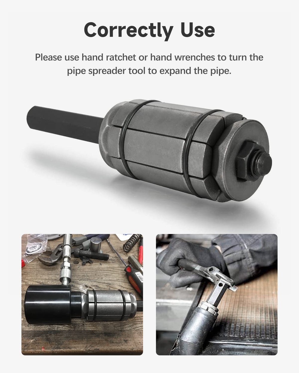 ACZCR carbon steel construction provides strength for professional or DIY repairs.