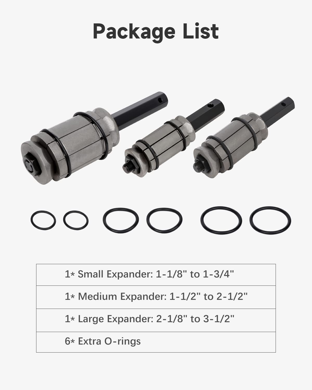ACZCR tail pipe expander large delivers wider expansion for larger pipes.