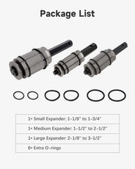 ACZCR tail pipe expander large delivers wider expansion for larger pipes.