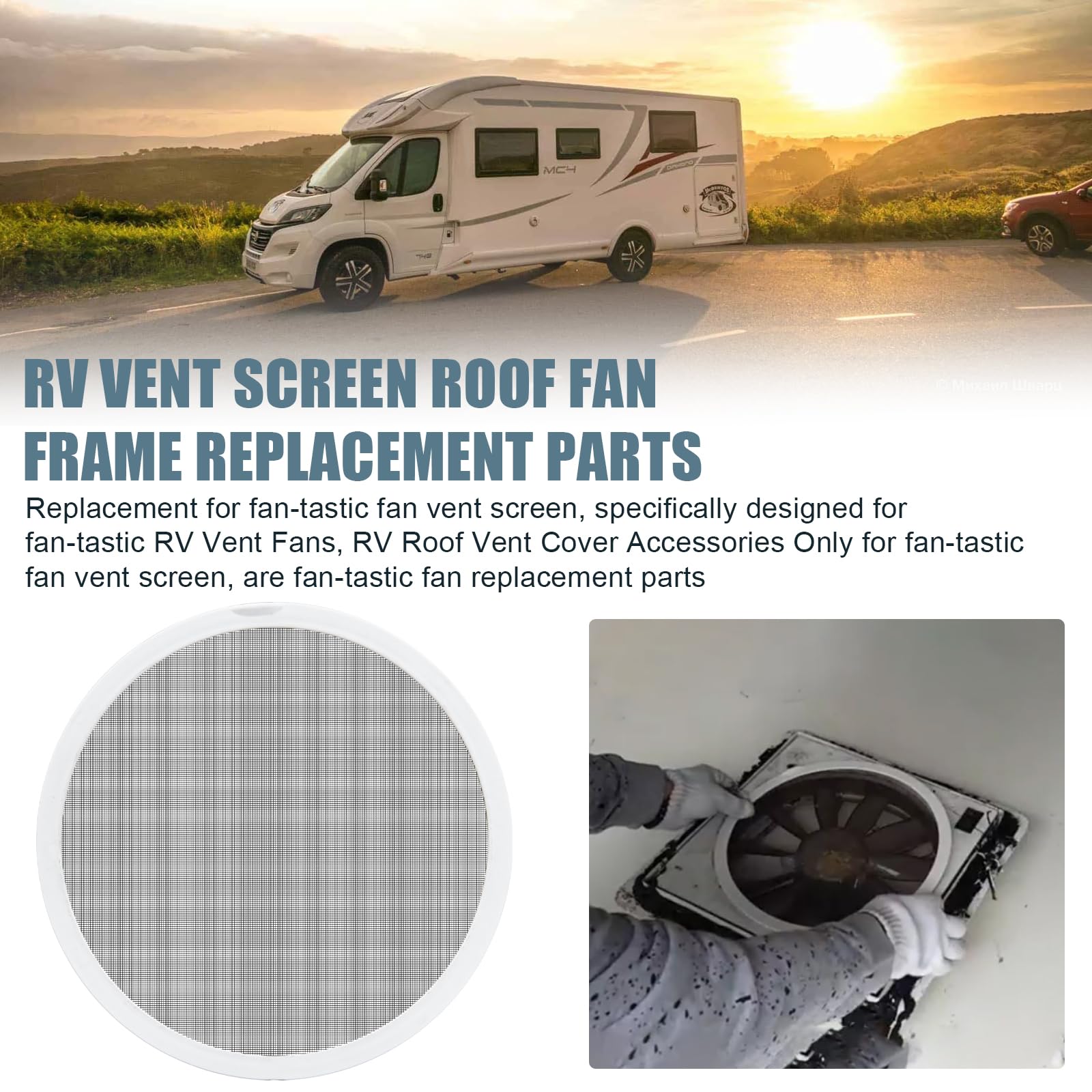 Adabuing fan-tastic vent screen insect-proof keeps bugs out while maximizing ventilation.