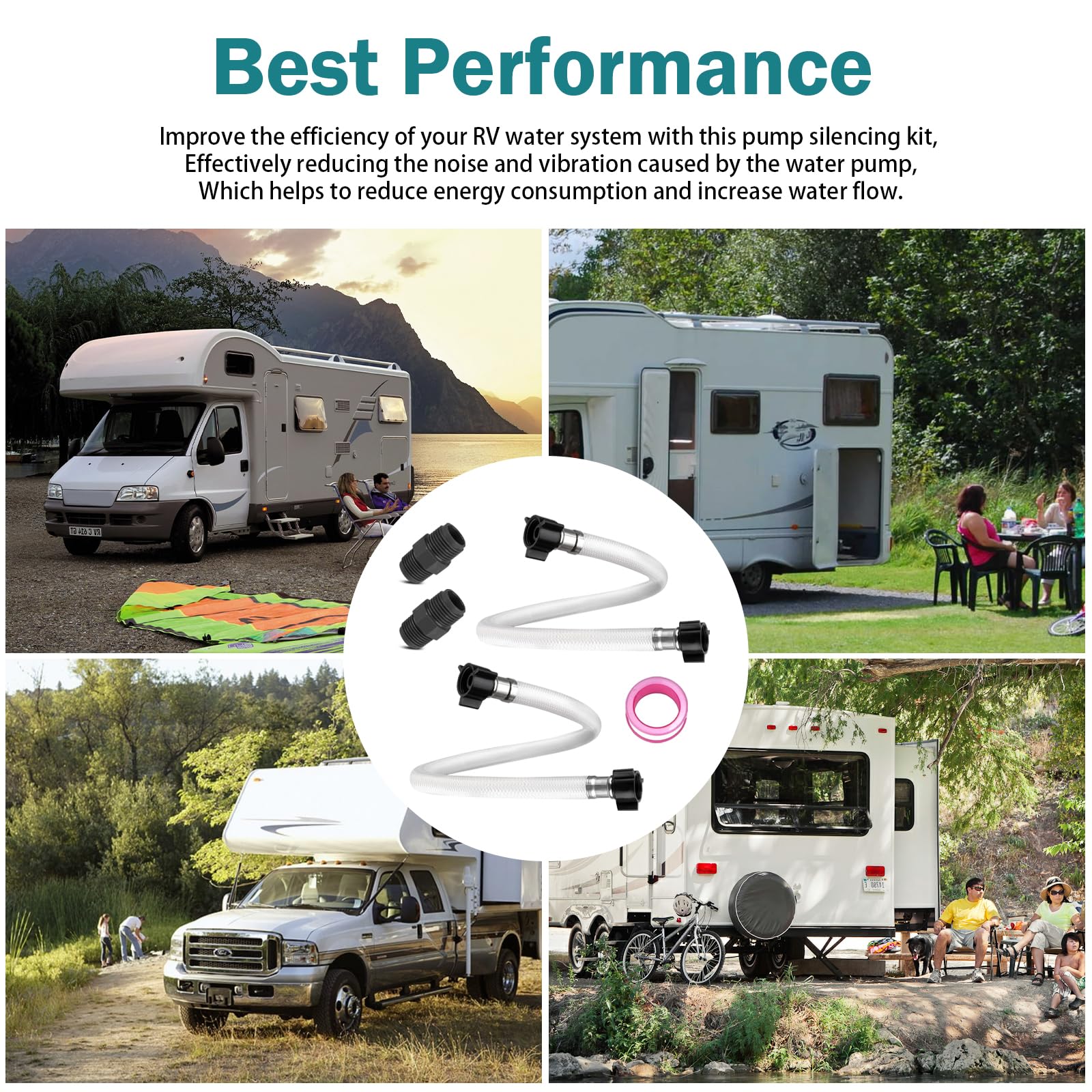 Adabuing quiet RV pump silencer setup improves daily use on the road