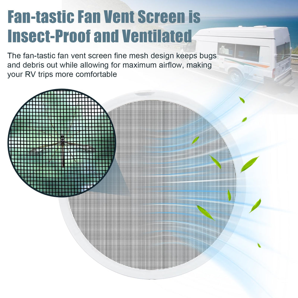 Adabuing RV vent screen easy-install supports quick maintenance.