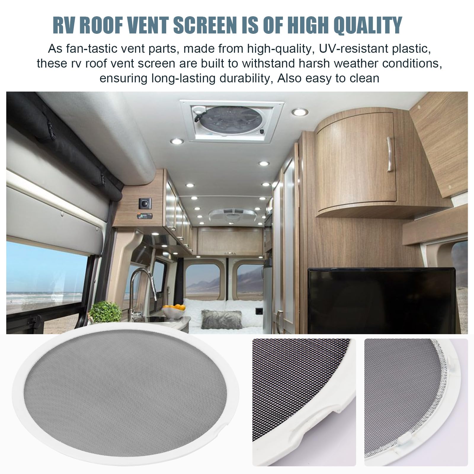Adabuing two-pack RV vent screens simplify replacements across vents.