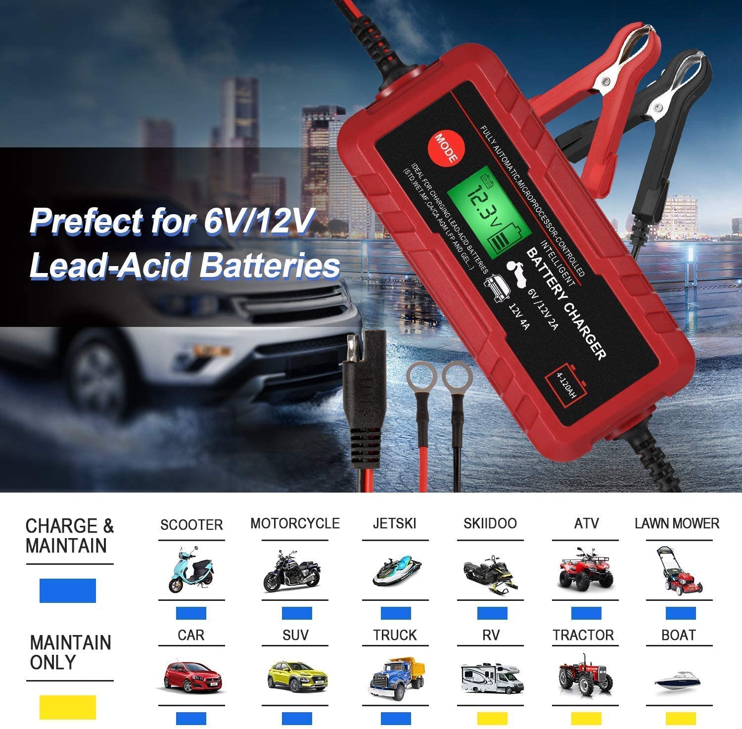 Adakiit safety protections guarding against polarity and overcurrent issues.