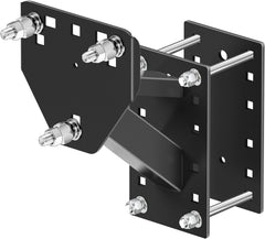 Adamoss trailer spare tire mount front view, robust frame ready for secure installation