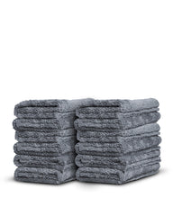 Adam's Borderless Grey Microfiber Towel 16-by-16 for fast, lint-free car drying.