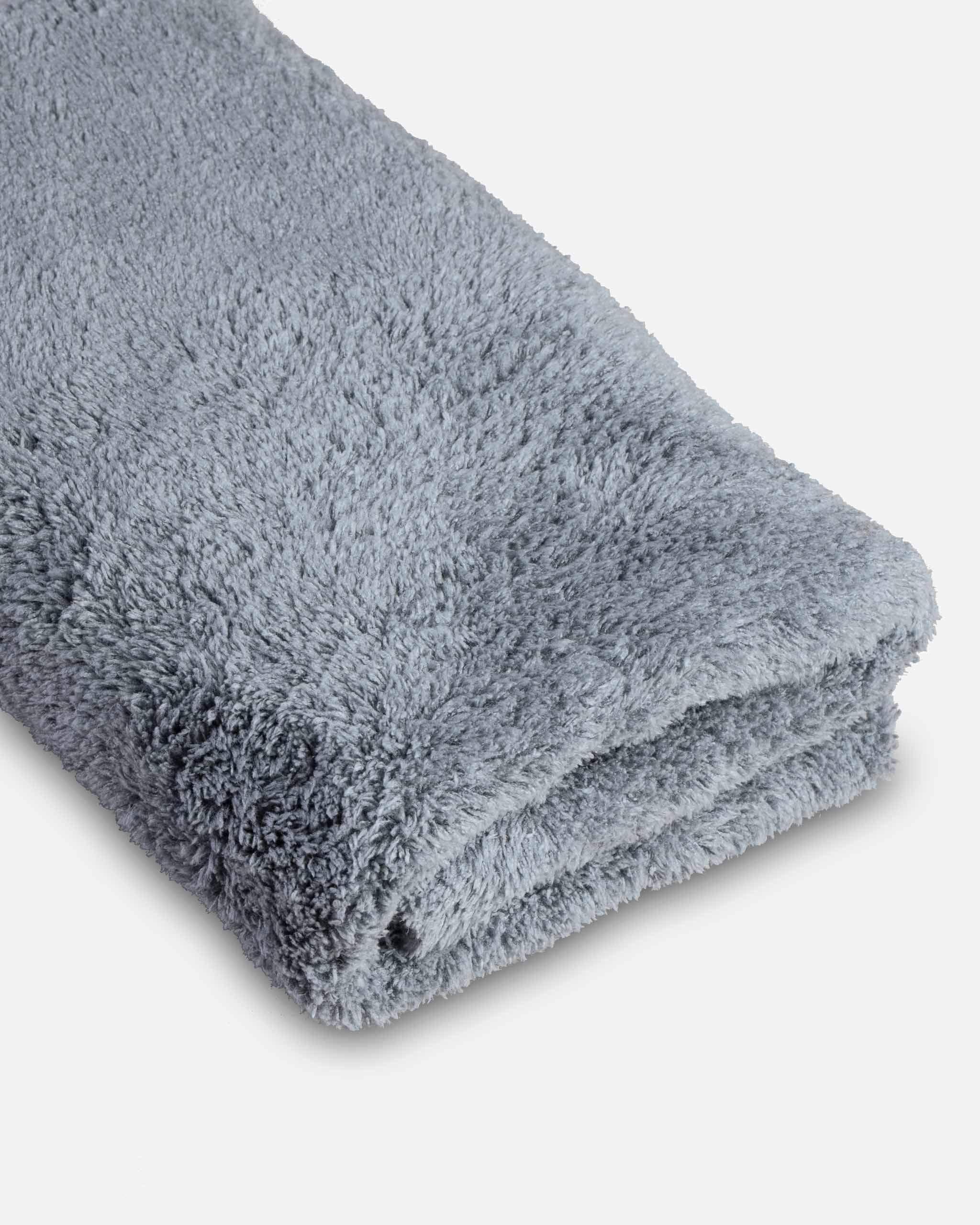 Adam's Borderless Grey Microfiber Towel wax application and buffing companion.