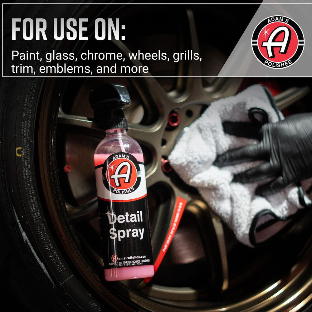 Made in the USA tag on Adam's Detail Spray 2-pack.