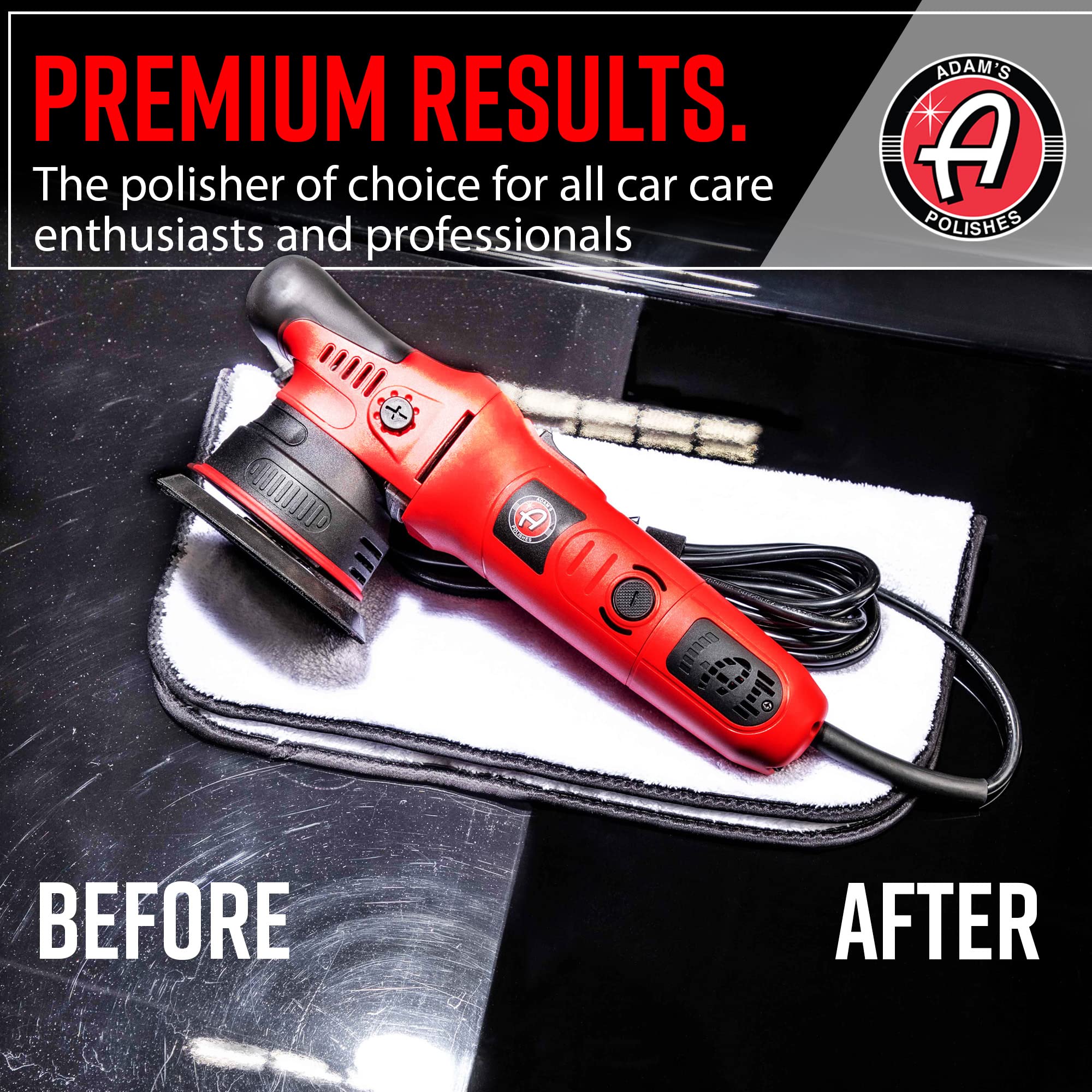 Adam's Polishes 9mm orbit polisher in action delivering even results