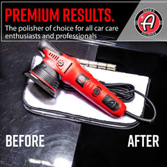 Adam's Polishes 9mm orbit polisher in action delivering even results