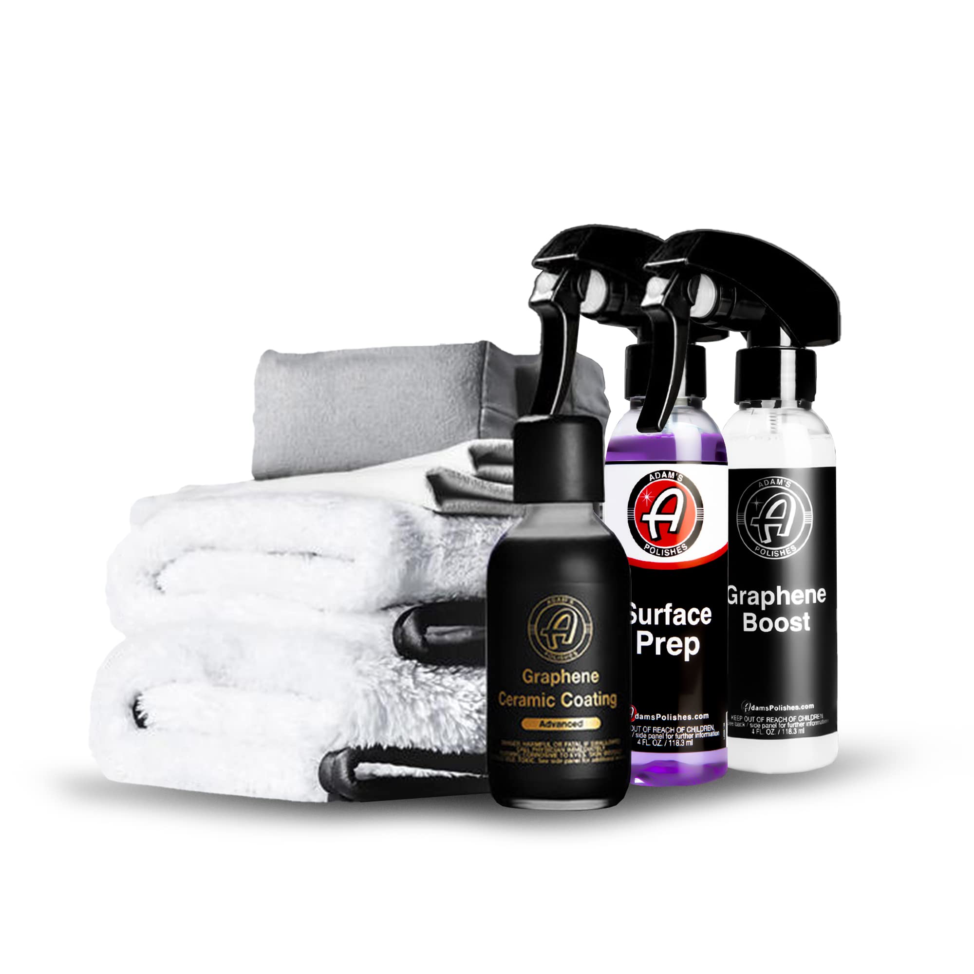 Adam’s Polishes Advanced Graphene Coating Kit showcases a professional setup for durable protection.