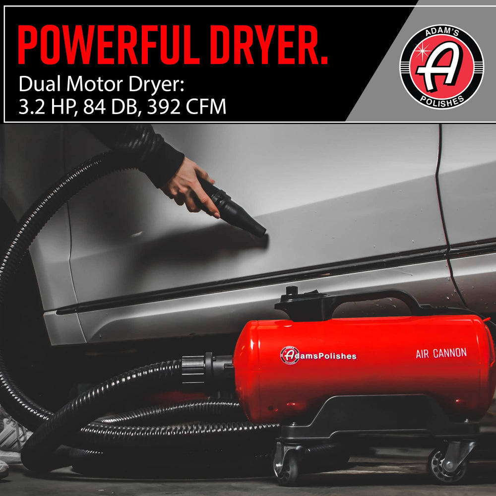 Adam's Polishes Air Cannon speed control for customizable drying power