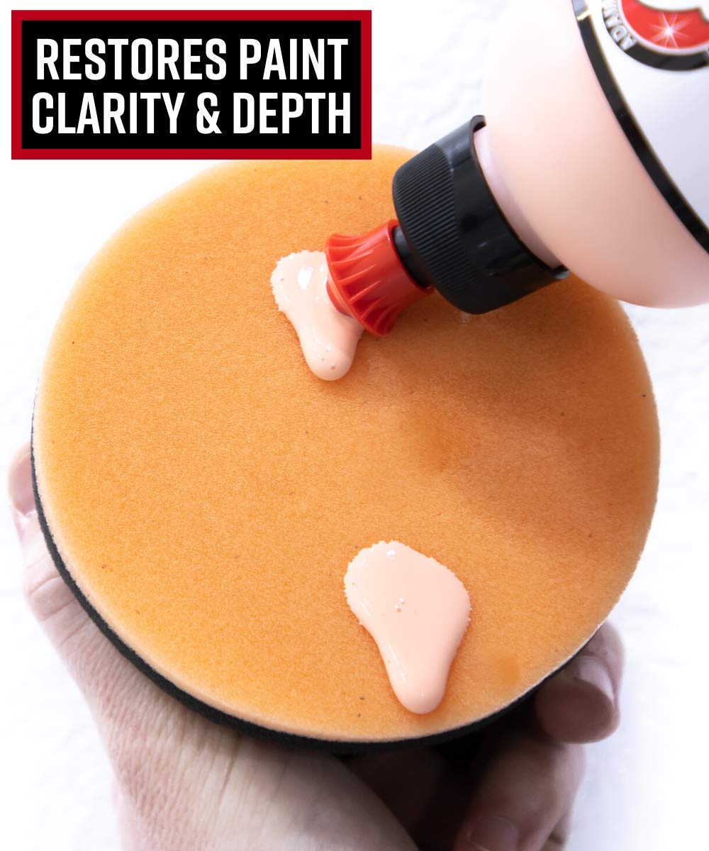 Adam's Polishes before-after swirls results show enhanced clarity