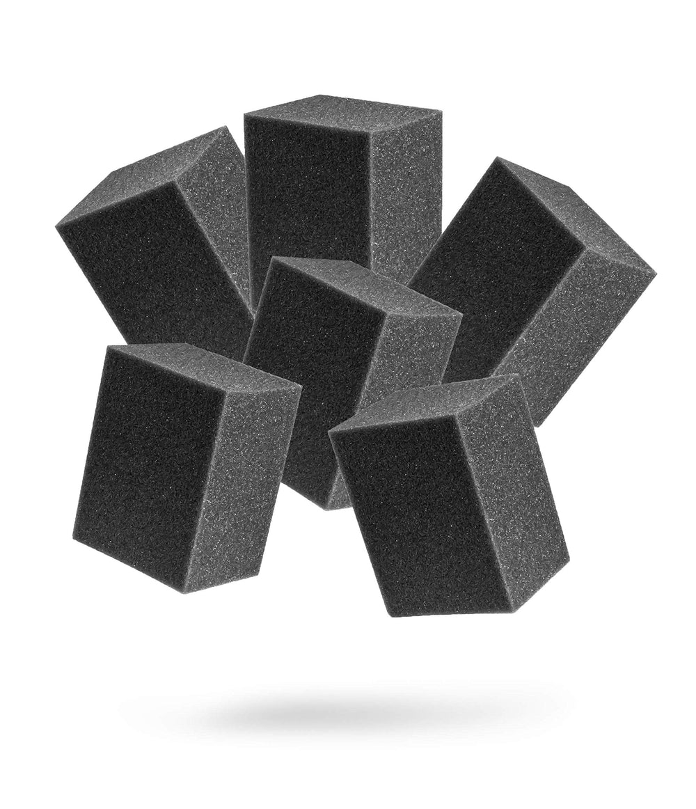 Adam's Polishes Block Applicator 6-pack shown for precise tire and trim dressing.