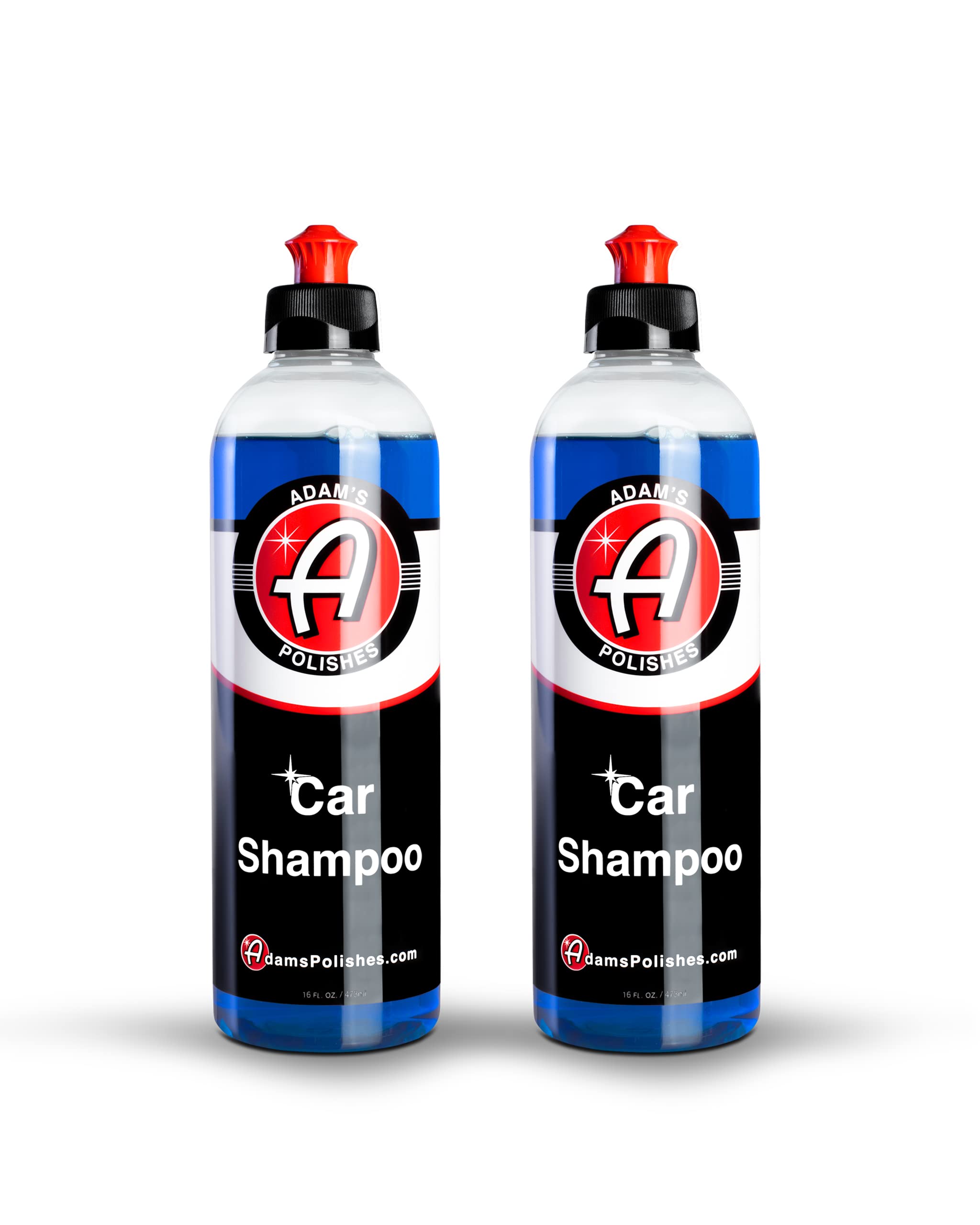 Adam's Polishes Car Shampoo bottle with visible pH-balanced formula for safe cleaning